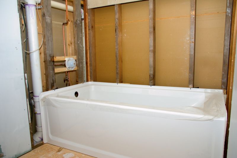 Bathroom with New Bathtub
